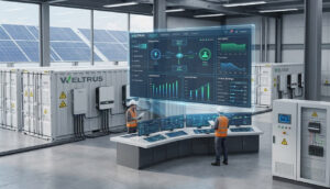 Energy Management System controlling industrial microgrid and energy storage system